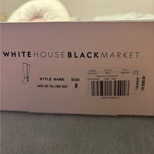White House Black Market Black Tall Knee Boots